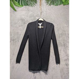 🍑GILLIGAN Rayon Blend Women Cardigan Sweater Knitwear Black Fall XS(0-2)